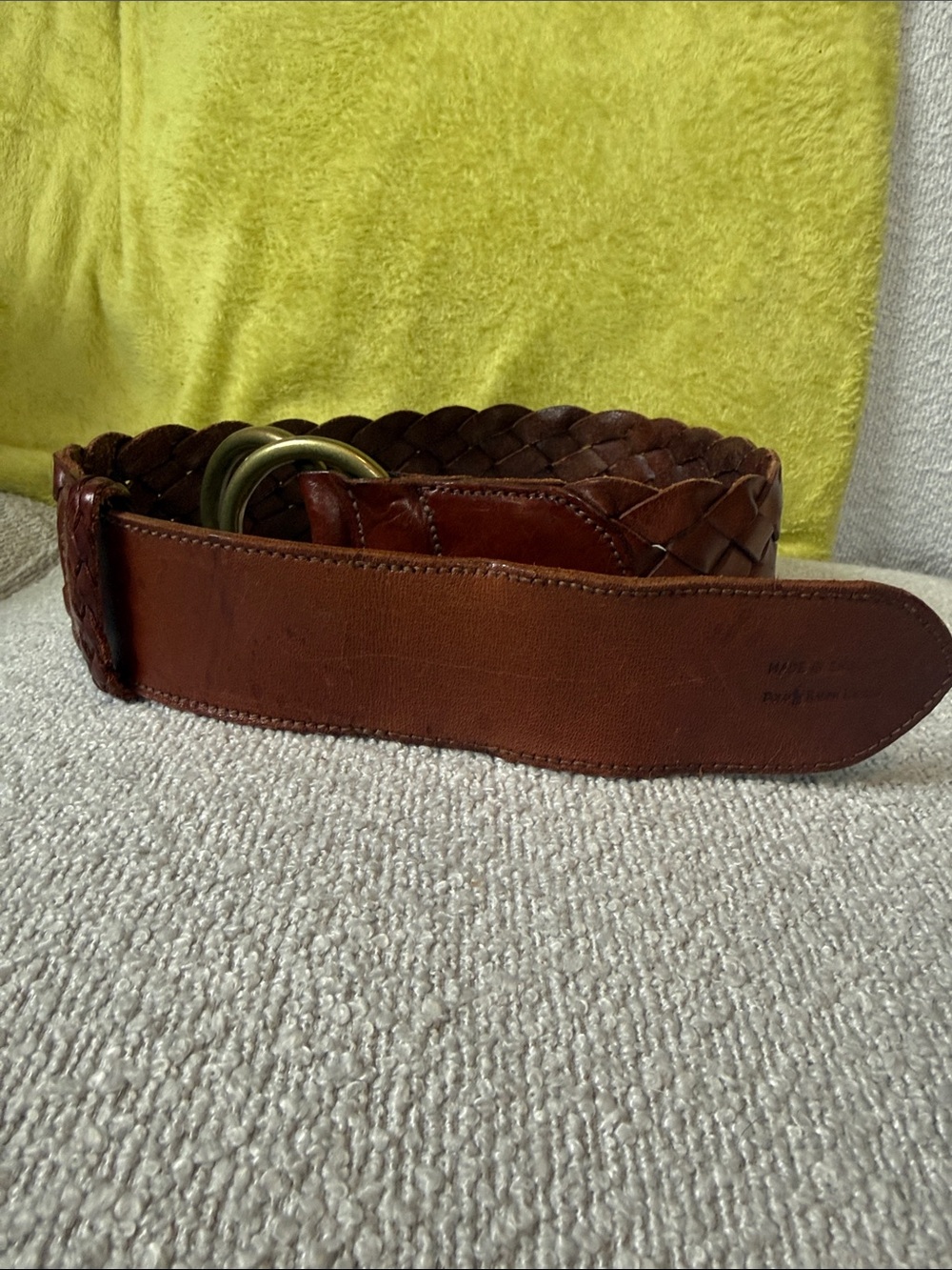 Polo Ralph Lauren Braided Leather Women’s Belt in Brown